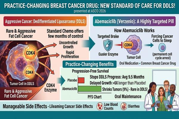 Abemaciclib Shows Benefit in Dedifferentiated Liposarcoma