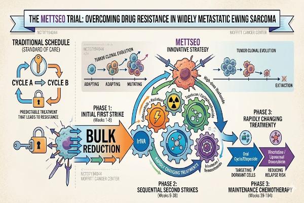 New Phase 1 METTSEO Clinical Trial For Newly Diagnosed And Widely Metastatic Ewing Sarcoma