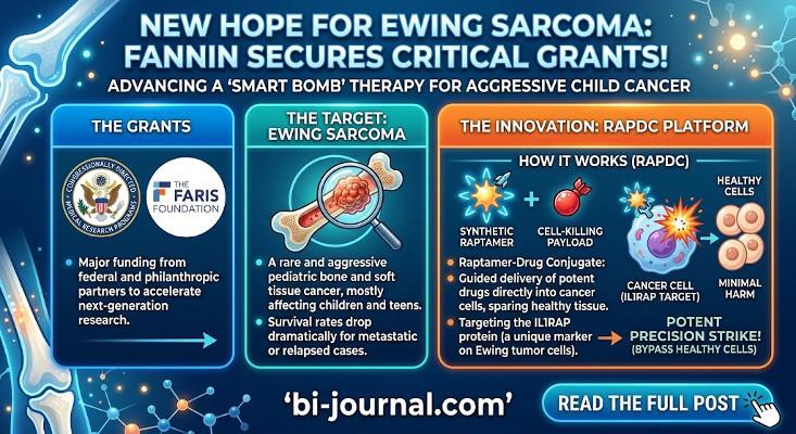 Fannin Partners Secures Two Major Grants To Advance A Novel Targeted Therapy For Ewing Sarcoma