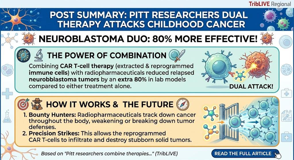 Pittsburgh Researchers Have Developed A Promising Double-Barreled Treatment Strategy To Tackle Neuroblastoma