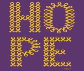 HOPE - Childhood Cancer Ribbons HOPE - Childhood Cancer Ribbons